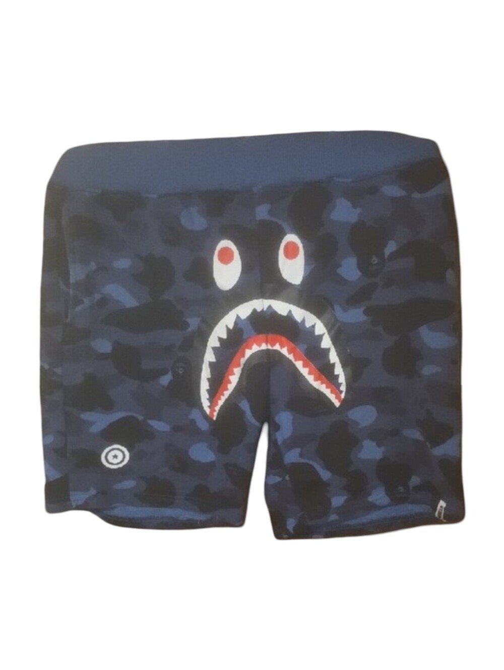 Bape Blue Camo Shark Swim Shorts